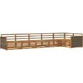 vidaXL Buiten bank set 6 st Naturel Massief Acacia Hout