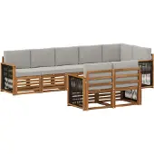 vidaXL Buiten bank set 7 st