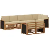 vidaXL Buiten bank set 7 st