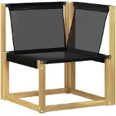 vidaXL Buiten bank set 8 st Wit en zwart