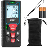 Strex Laser Afstandsmeter 60m - Lasermeter - IP54 Water- en Stofbescherming - Zwart