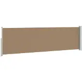 vidaXL Uittrekbaar Zijscherm 140 x 300 cm 100% polyester, ijzer, staal
