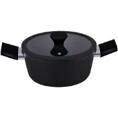 Alpina Keramische Kookpan Ø20 cm – Inductie Kookpot met Keramische Antiaanbaklaag – Sauspan - Pan met Deksel