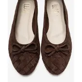 Forever & Always Nopos Leren Cap Toe Ballerina