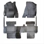 Happiq Vloermatten – Voor 7-zits auto 2007–2012 – Interieurbescherming – Zwart rubber