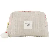 Zusss Toilettas Momentje Van Geluk 100% Katoen Off White / Rood