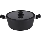 Alpina Keramische Kookpan Ø28 cm – Inductie Kookpot met Keramische Antiaanbaklaag – Soeppan - Pan met Deksel