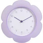 Konges Sløjd Home & Styling Klok - Bloemenwandklok - Ø23cm - Lila