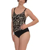 AMOENA blousonstijl tankinitop Turin - Zwart - Maat 46 - Cup D
