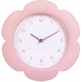 Home & Styling Klok - Bloemenwandklok - Ø23cm - Roze