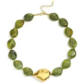 Cala Rose Ketting 'JOVIE' groen
