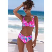 Sunseeker Bikinitop blauw / pastelblauw / pink / pitaja roze