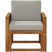 vidaXL Buiten Midden Sofa Massief Acacia Hout Naturel