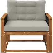 vidaXL Buiten Midden Sofa Naturel