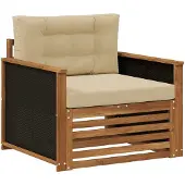 vidaXL Buiten Midden Sofa Naturel