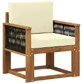 vidaXL Buiten Midden Sofa Massief Acacia Hout Naturel