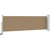 vidaXL Zijkant luifel 60 x 300 cm 100% polyester, ijzer, staal