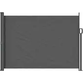 vidaXL Uittrekbaar Zijscherm 120 x 300 cm 100% polyester, ijzer, staal