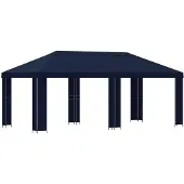 vidaXL Tuinpaviljoen 6 x 3 m Blauw Polyester en Staal 190 gsm