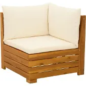 vidaXL Tuin loungeset 2 st Massief Acacia Hout Bruin