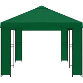 vidaXL Tuinpaviljoen 6 x 3 m Groen Polyester en Staal 190 gsm