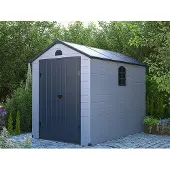 Vente-unique Tuinschuur in hars CESIO - Grijs - 5,32m²