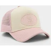 New Era MLB New York Yankees Oval Trucker Cap - Crème- Dames, Crème