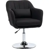 HOMCOM -Sessel-Polyester-60B x 60T x 79-91H cm-Schwarz