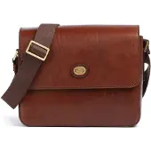 The bridge Story Uomo Boodschapper Leer 27 cm bruin