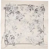 Liu Jo Doek 'ECS FOULARD ROMANTIC FL. 120X1' beige / zwart