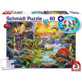 Schmidt Spiele Dinosaurusspel, 60 stuks, Dieren, vanaf 5 jaar