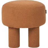 Beliani CANBY - Hocker - Oranje - Bouclé