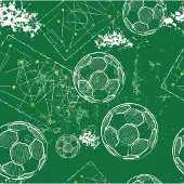 Unyqoos Waterdicht zelfklevend vinyl behang met voetbalpatroon voor kinderkamer