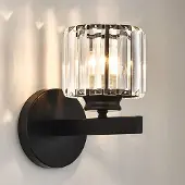 Unyqoos Stijlvolle Retro Kristallen Wandlamp met E27 Fitting voor Diverse Ruimtes
