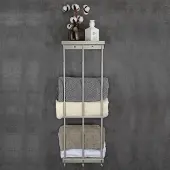 Unyqoos Uittrekbaar handdoekrek van robuust roestvrij staal met verstelbare hoogte