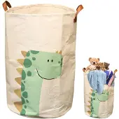Unyqoos Opvouwbare kinderkamer mand voor speelgoed en kleding met dinosaurusmotief