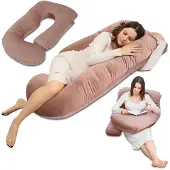 Unyqoos Ergonomisch J-vormig zwangerschapskussen voor optimaal slaapcomfort