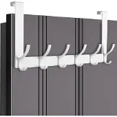 Unyqoos Witte multifunctionele deurhaak voor kleding, handdoeken en accessoires