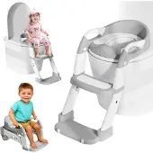 Unyqoos Kindvriendelijke 3-in-1 Toilettrainer met Trap voor Zindelijkheidstraining