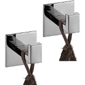 Unyqoos Zelfklevende roestvrijstalen wandhaken voor badkamer en keuken zonder boren