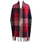 Unyqoos Elegante en Zachte Dames Sjaal met Tijdloos Ruitpatroon van 180x90 cm