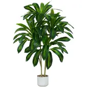 Unyqoos Levensechte kunstplant Dracaena met elegante pot voor binnen en buiten