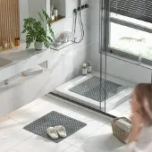 Unyqoos Wasbare antibacteriële antislip douchemat voor een veilige en frisse badkamer