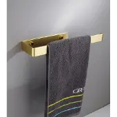 Unyqoos Gouden zelfklevende handdoekhouder voor badkamer en keuken