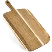 Unyqoos Elegant houten snij- en serveerplank van acaciahout met handige handgreep