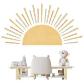 Unyqoos Boho Zonsopgang Muursticker voor Sfeervolle Kinder- en Woonkamers