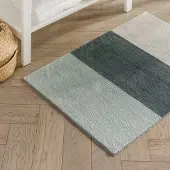 Unyqoos Lichtgrijze badmat met antislip en sneldrogende eigenschappen voor badkamers