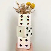 Unyqoos Stijlvolle keramische bloemenvaas met Scandinavisch design voor woonkamer