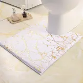 Unyqoos Elegante Badkamermat Met Antislip Eigenschappen En Luxe Gouden Details
