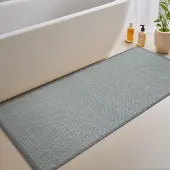 Unyqoos Grijze badmat met antislip en ultradun ontwerp, 60 x 150 cm